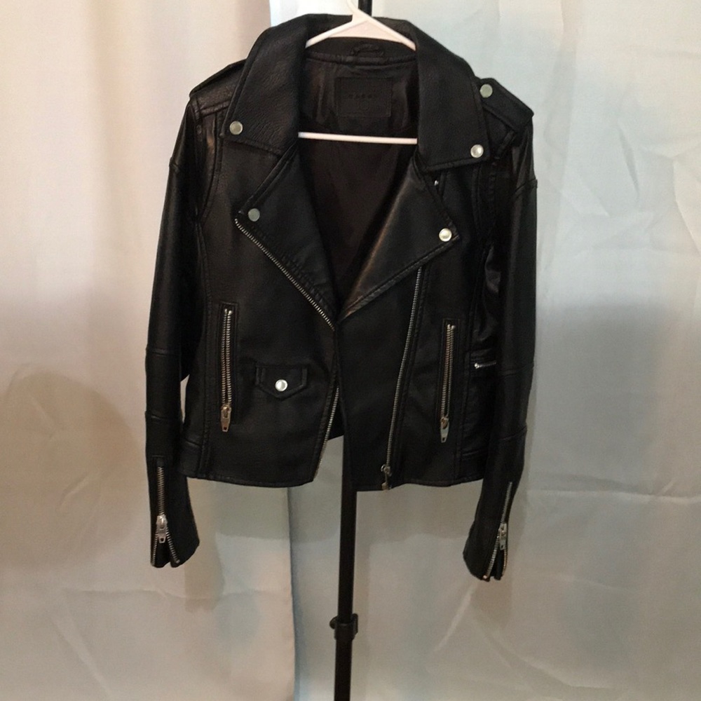 Faux leather jacket
